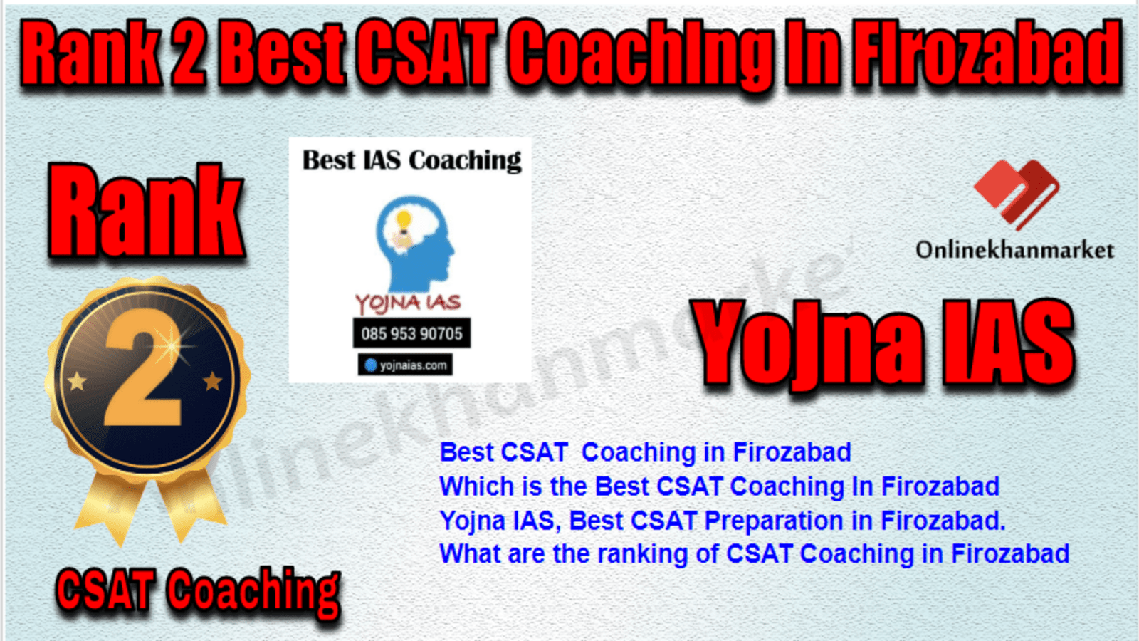 Rank 2 Best CSAT Coaching in Firozabad