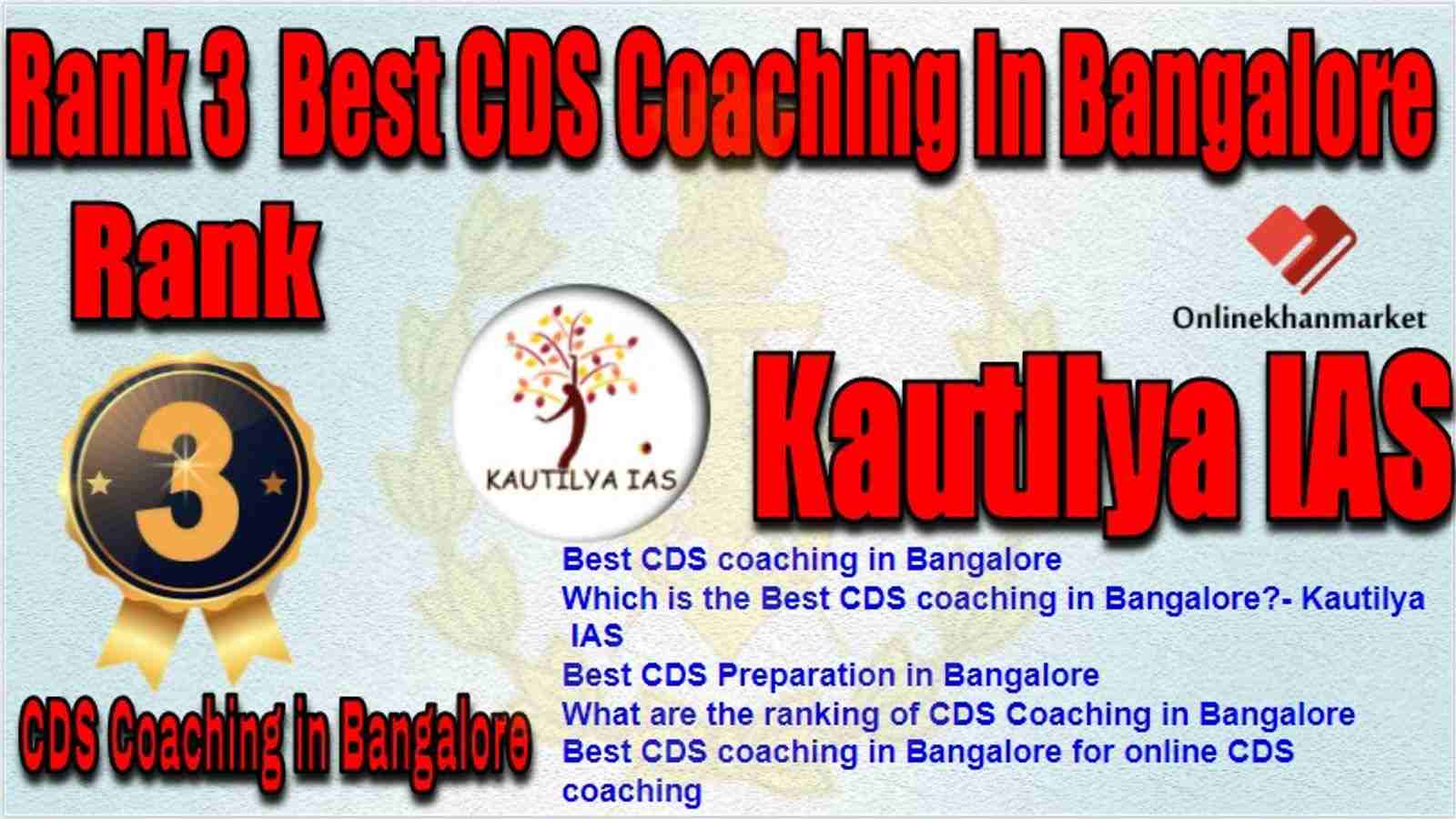 Rank 3 Best CDS Coaching in bangalore