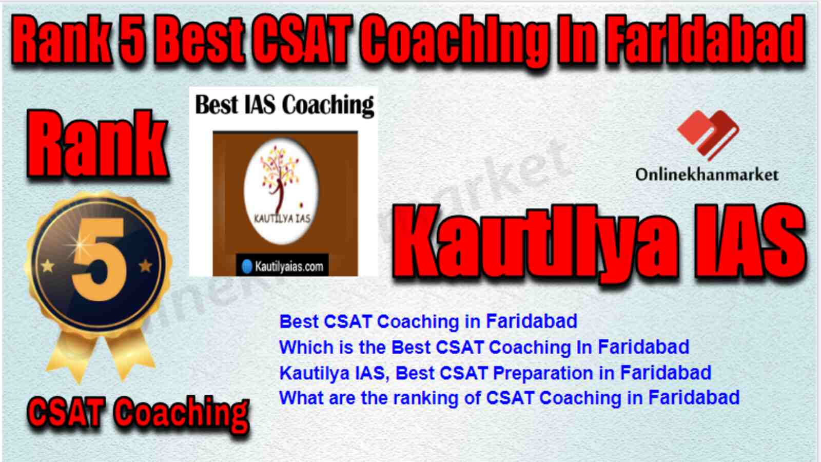 Rank 5 Best Csat Coaching in Faridabad