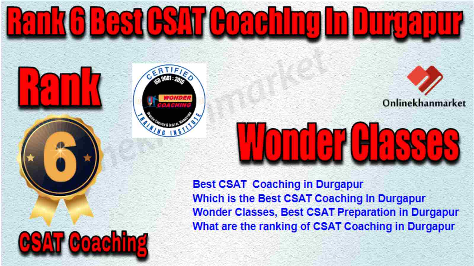 Rank 6 Best CSAT Coaching in Durgapur