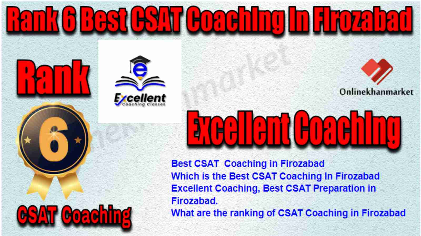 Rank 6 Best CSAT Coaching in Firozabad