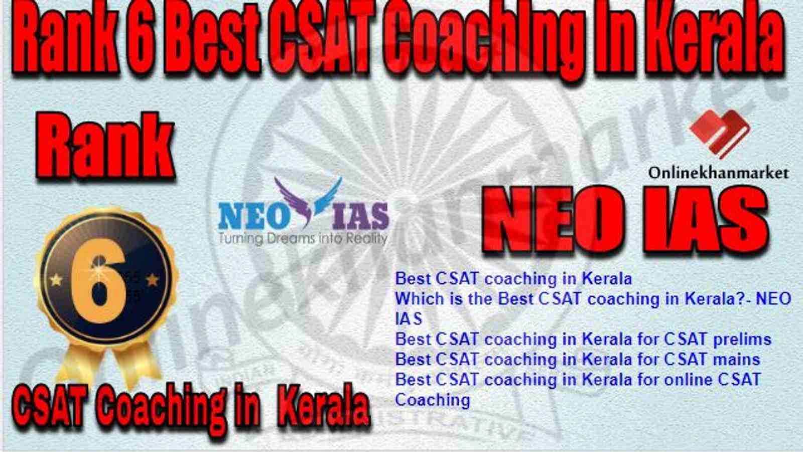 Rank 6 Best CSAT Coaching in kerala
