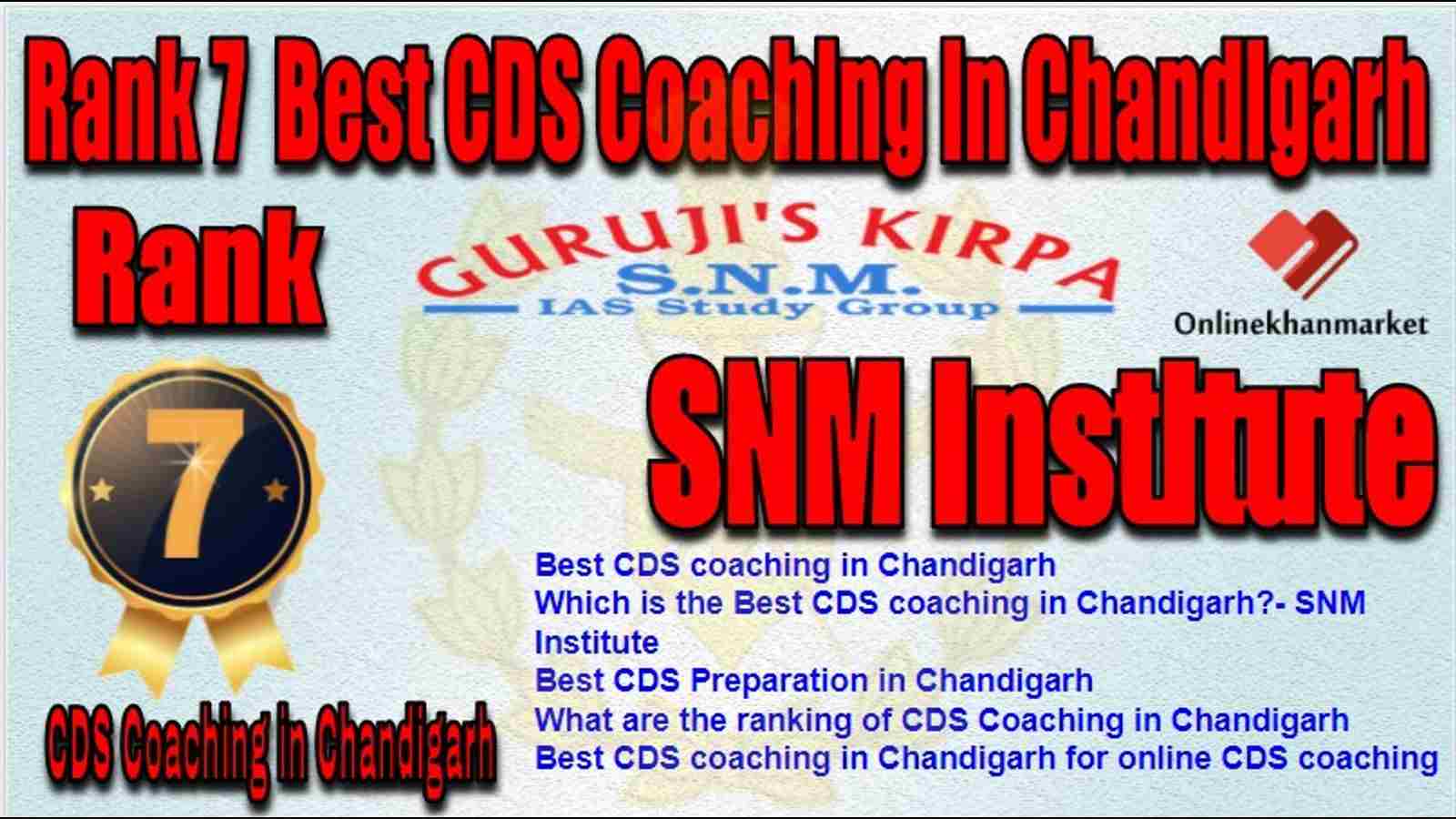 Rank 7 Best CDS Coaching in chandigarh