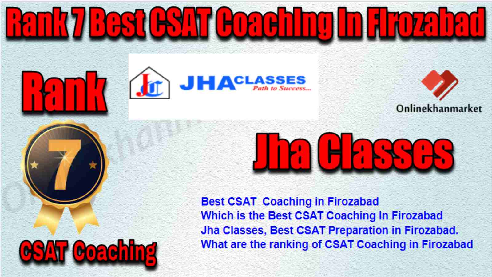 Rank 7 Best CSAT Coaching in Firozabad