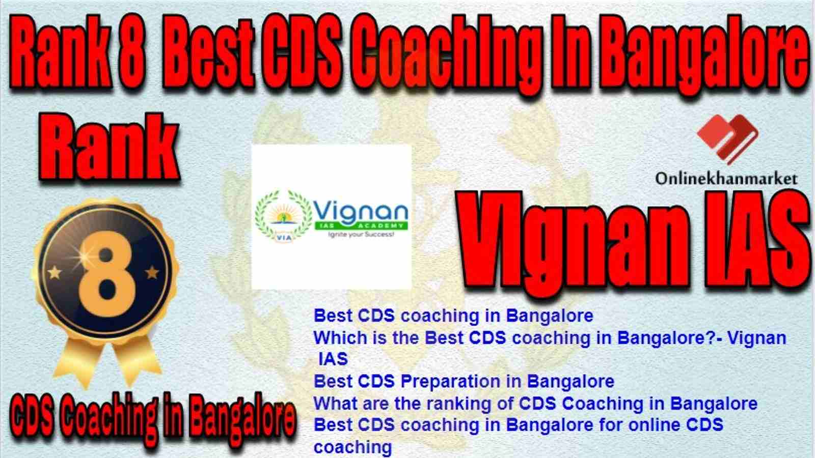 Rank 8 Best CDS Coaching in bangalore