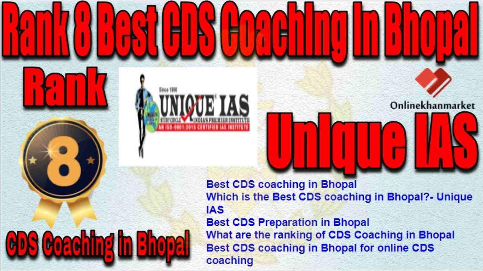 Rank 8 Best CDS Coaching in bhopal