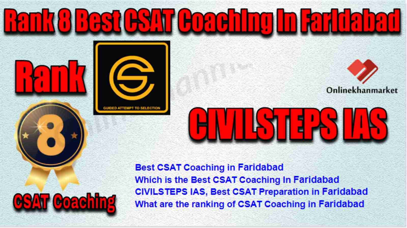 Rank 8 Best Csat Coaching in Faridabad
