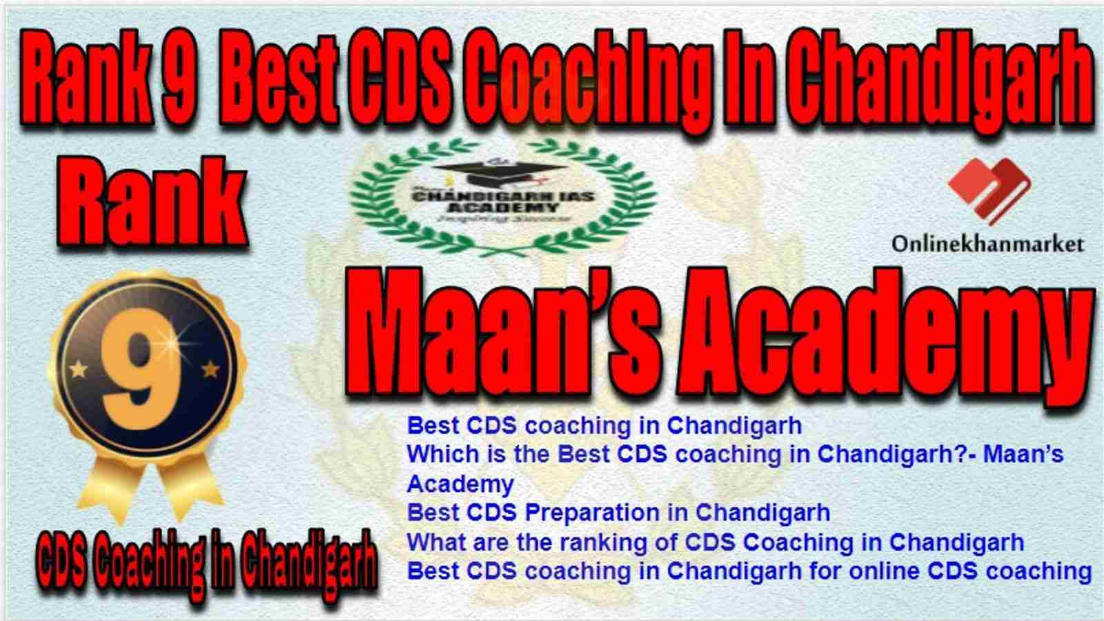 Rank 9 BEST CDS Coaching in chandigarh