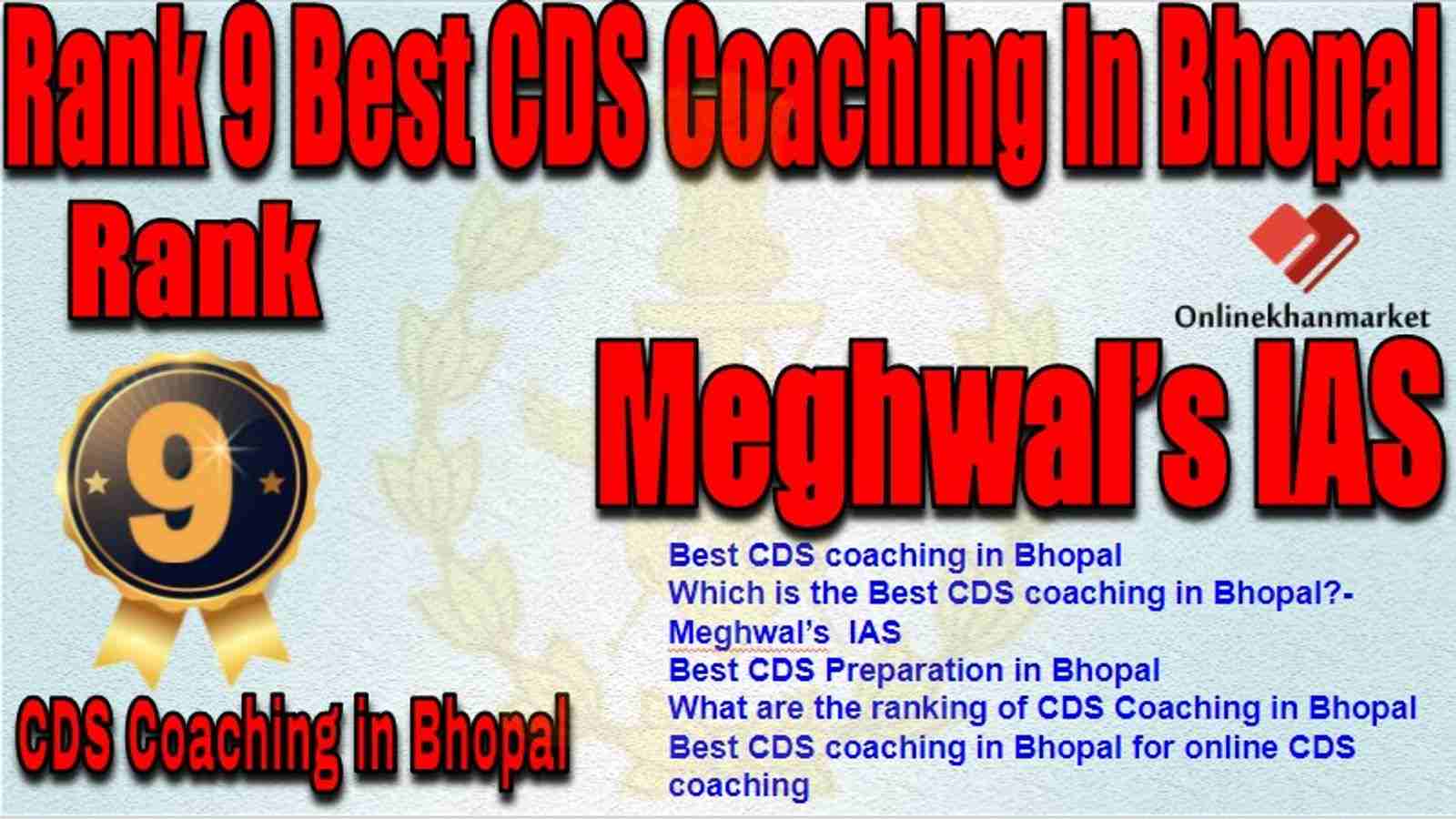 Rank 9 Best CDS Coaching in bhopal