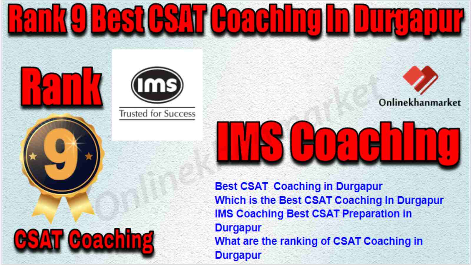 Rank 9 Best CSAT Coaching in Durgapur