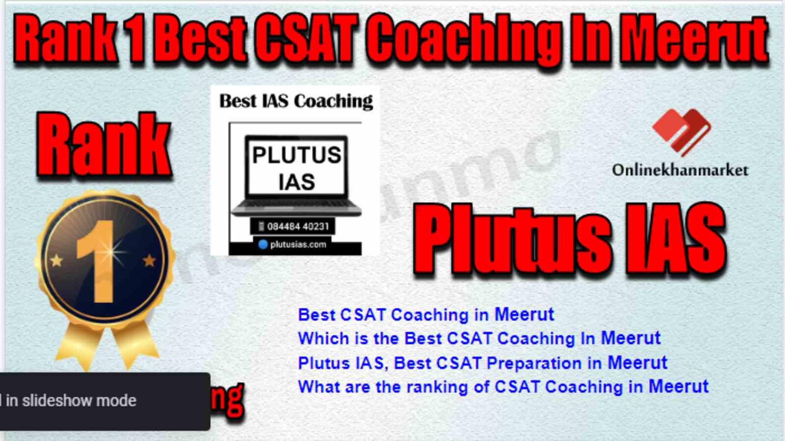 Rank 1 Best CSAT Coaching in Meerut