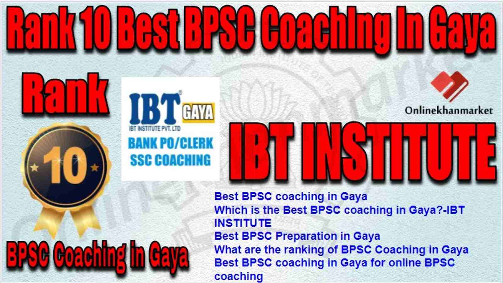 Rank 10 Best BPSC Coaching in gaya