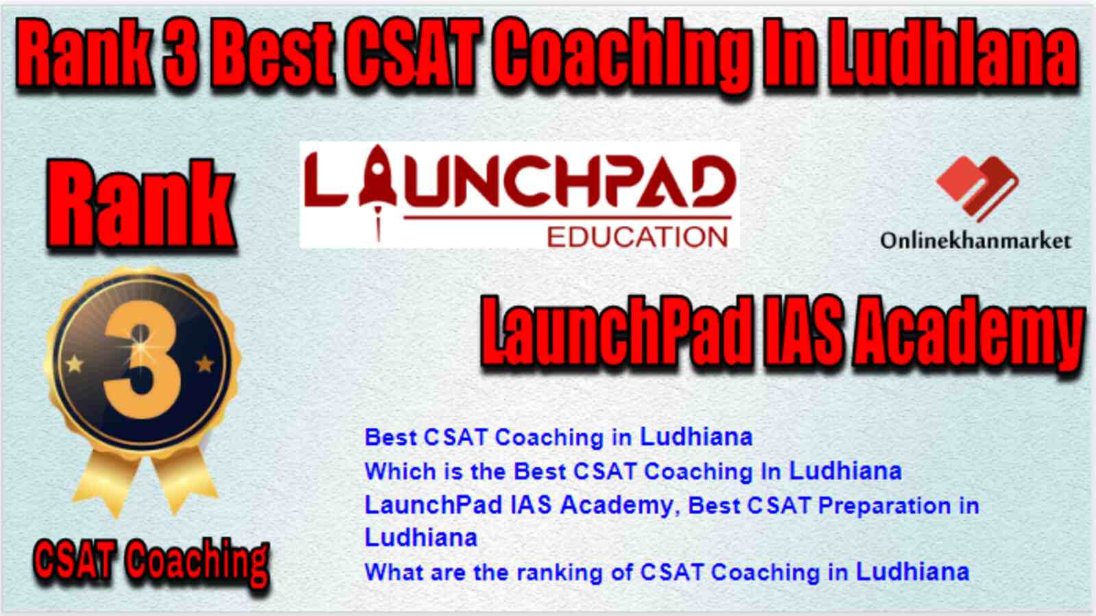 Rank 3 Best CSAT Coaching in Ludhiana