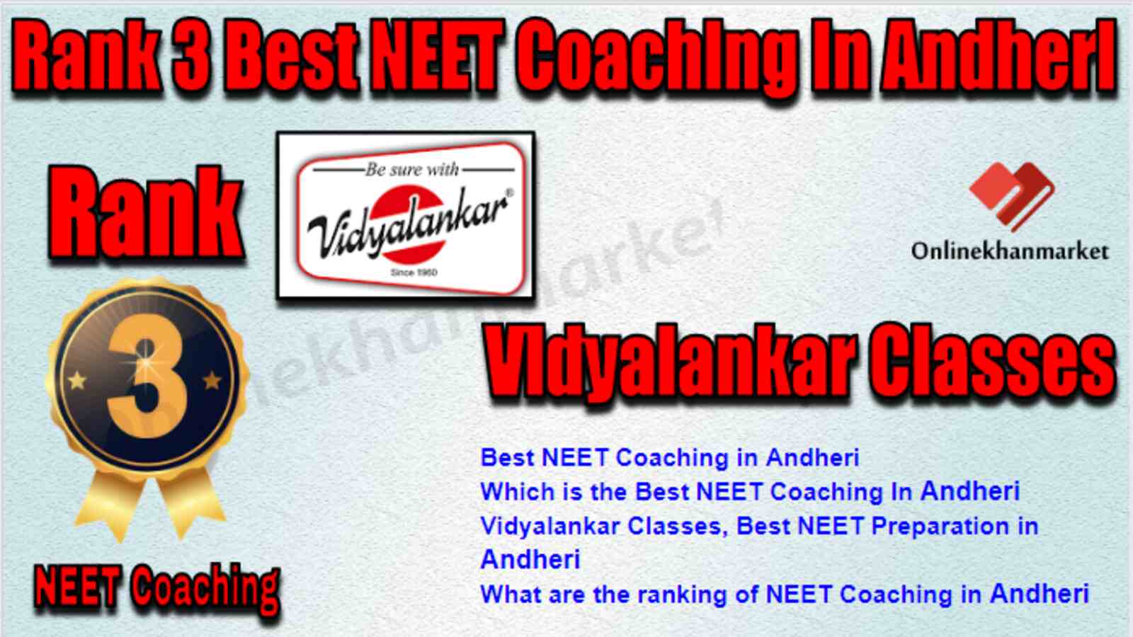Rank 3 Best NEET Coaching In Andheri