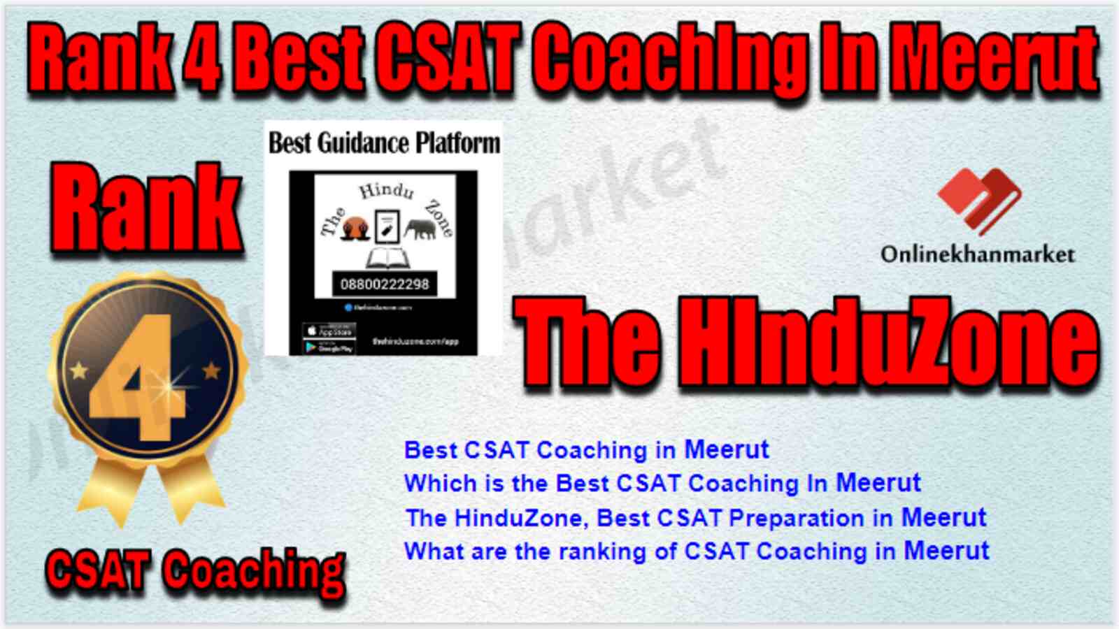 Rank 4 Best CSAT Coaching in Meerut