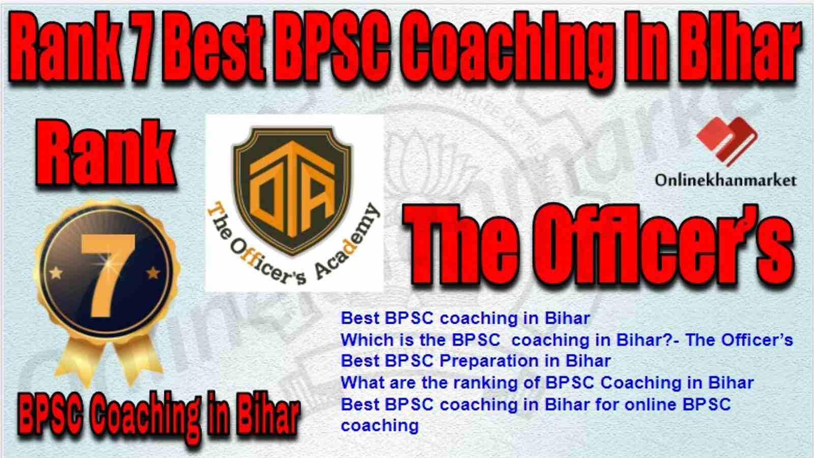 Rank 7 Best BPSC Coaching in bihar