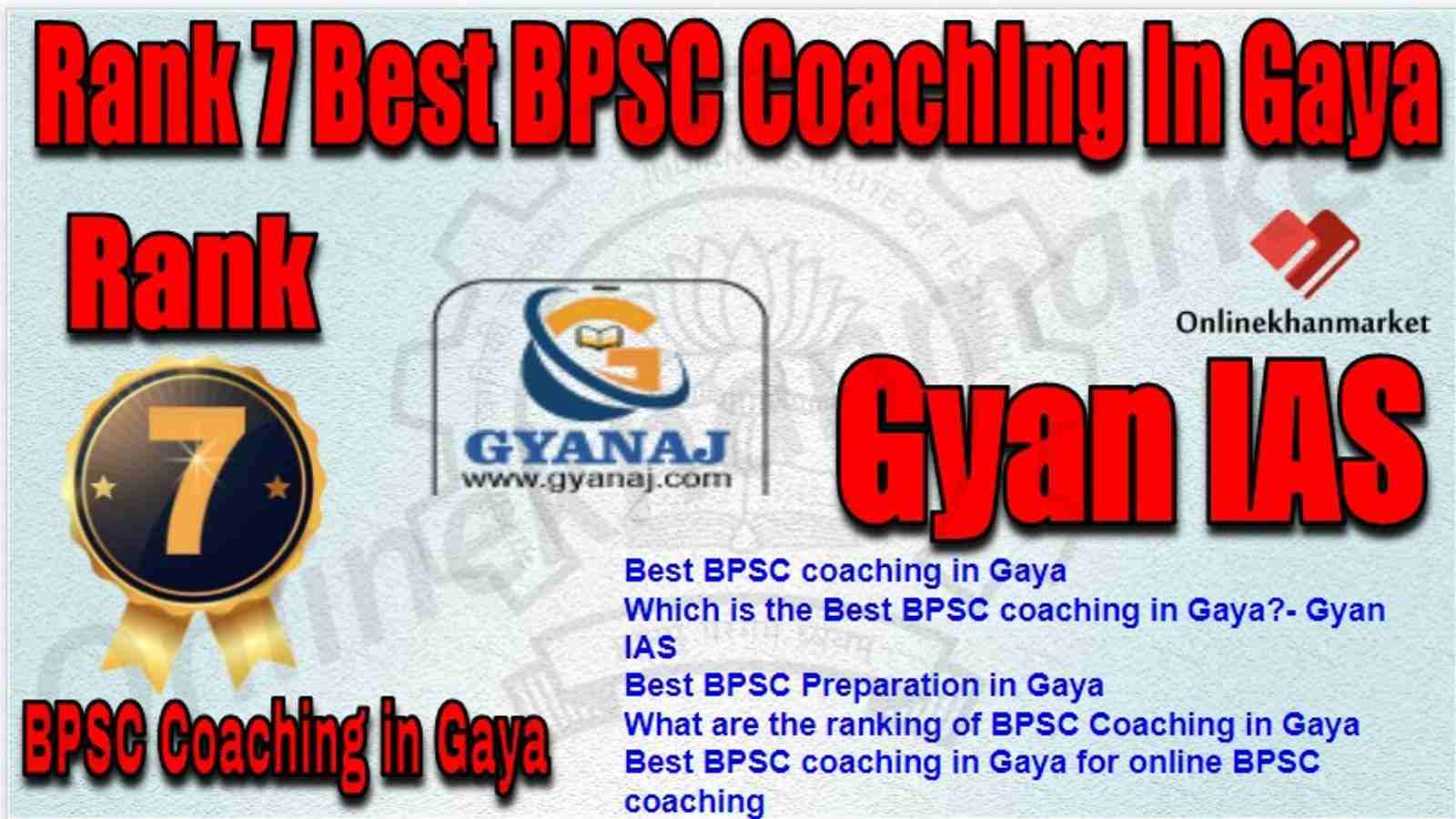 Rank 7 Best BPSC Coaching in gaya