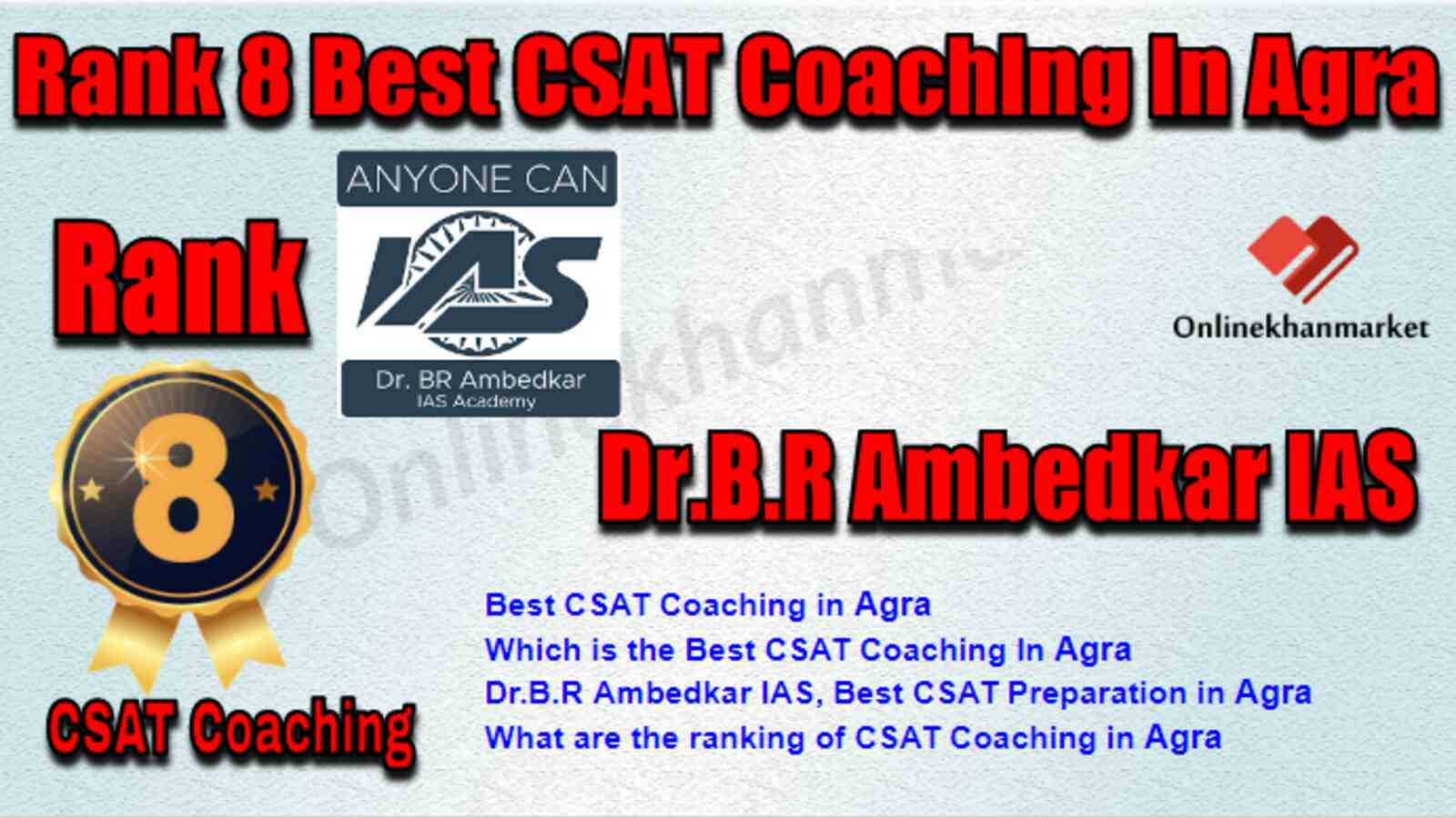 Rank 8 Best CSAT Coaching in Agra