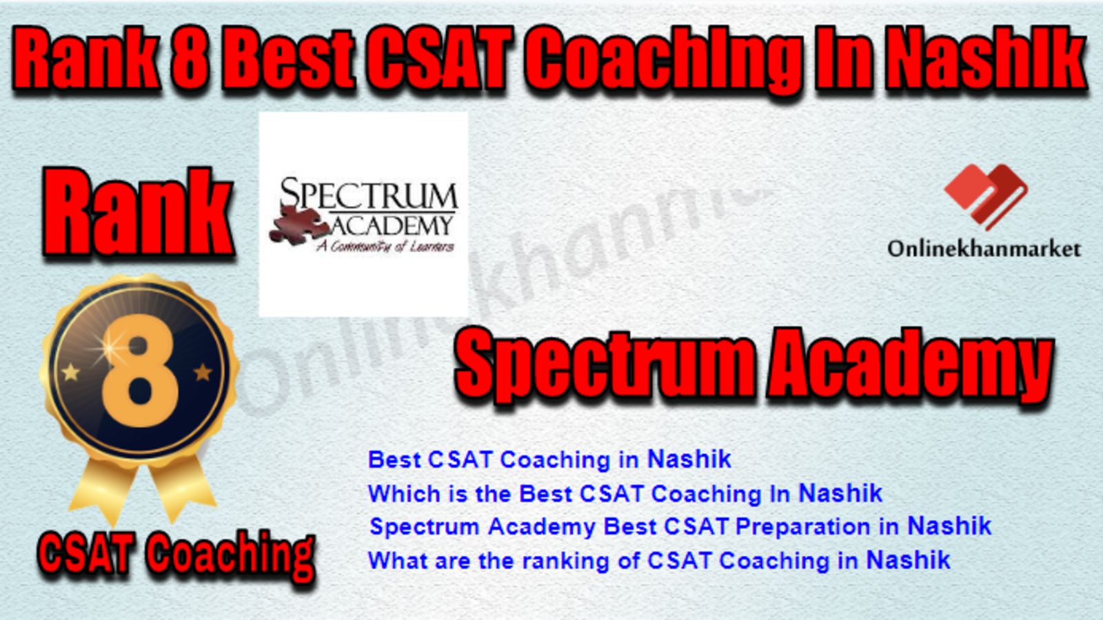 Rank 8 Best CSAT Coaching in Nashik