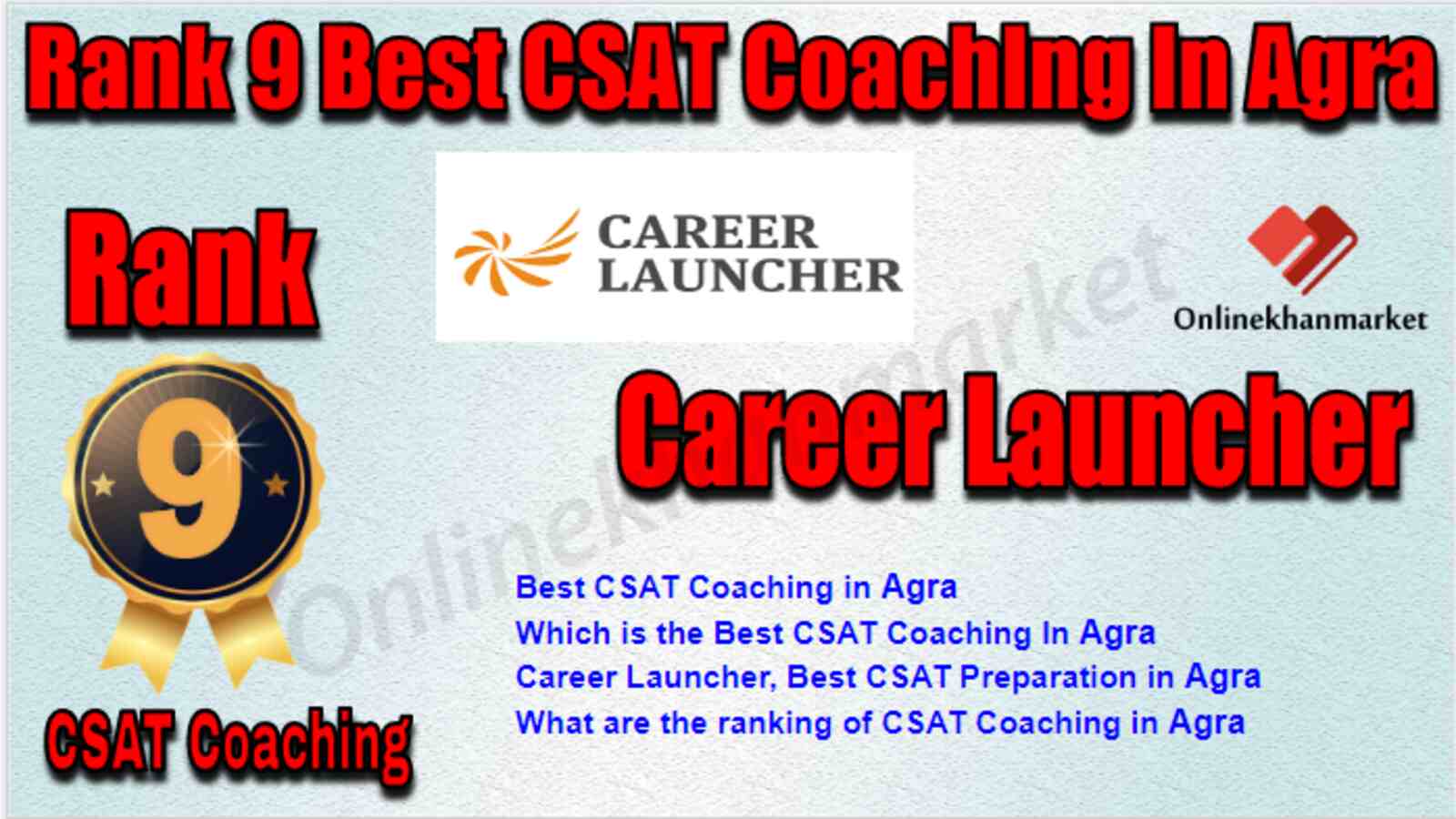 Rank 9 Best CSAT Coaching in Agra