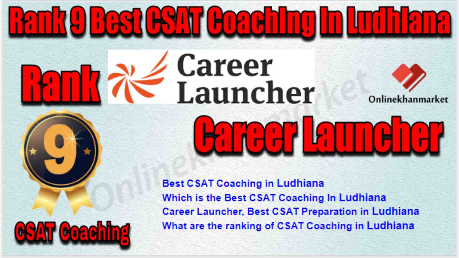 Rank 9 Best CSAT Coaching in Ludhiana
