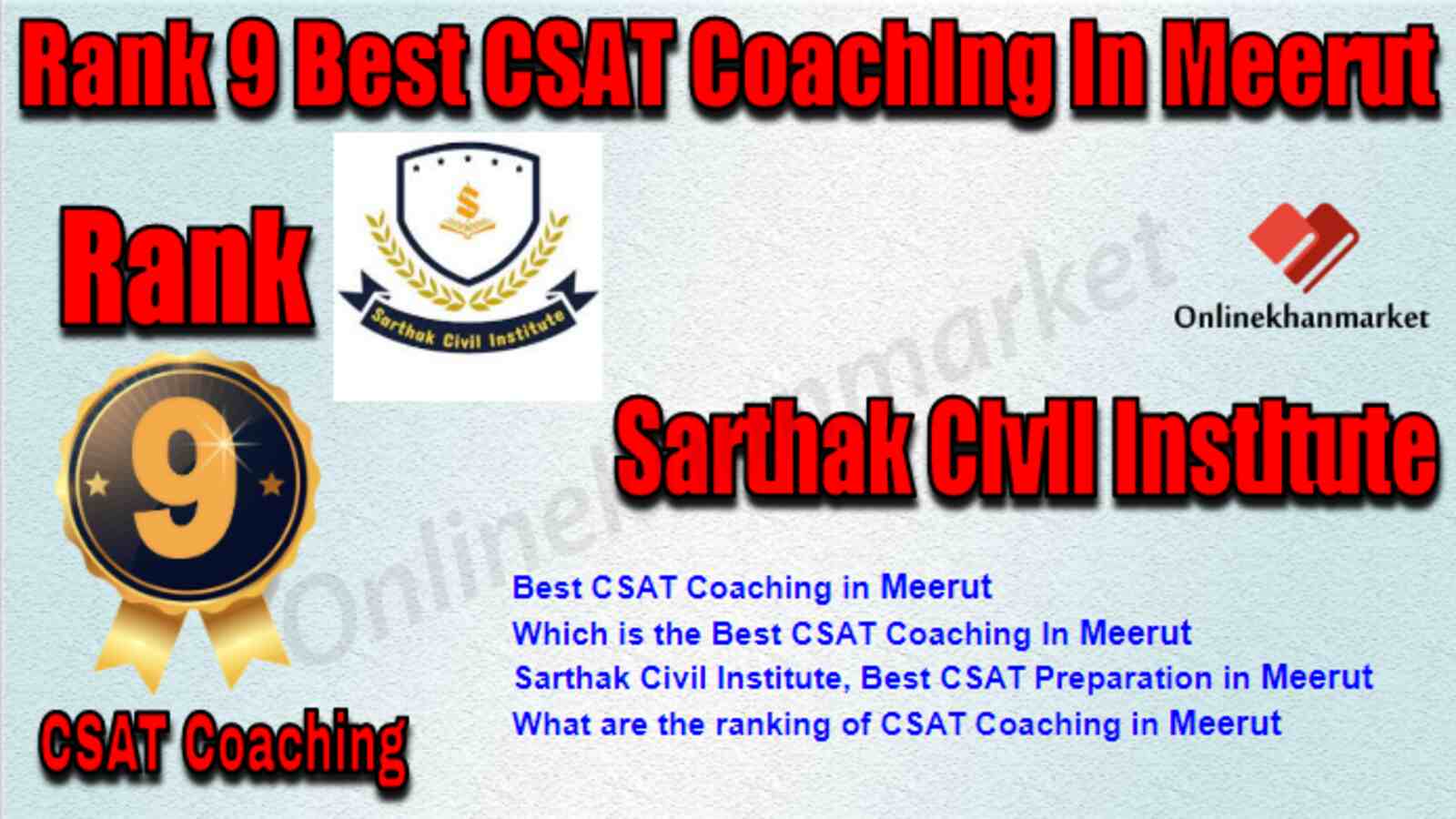 Rank 9 Best CSAT Coaching in Meerut