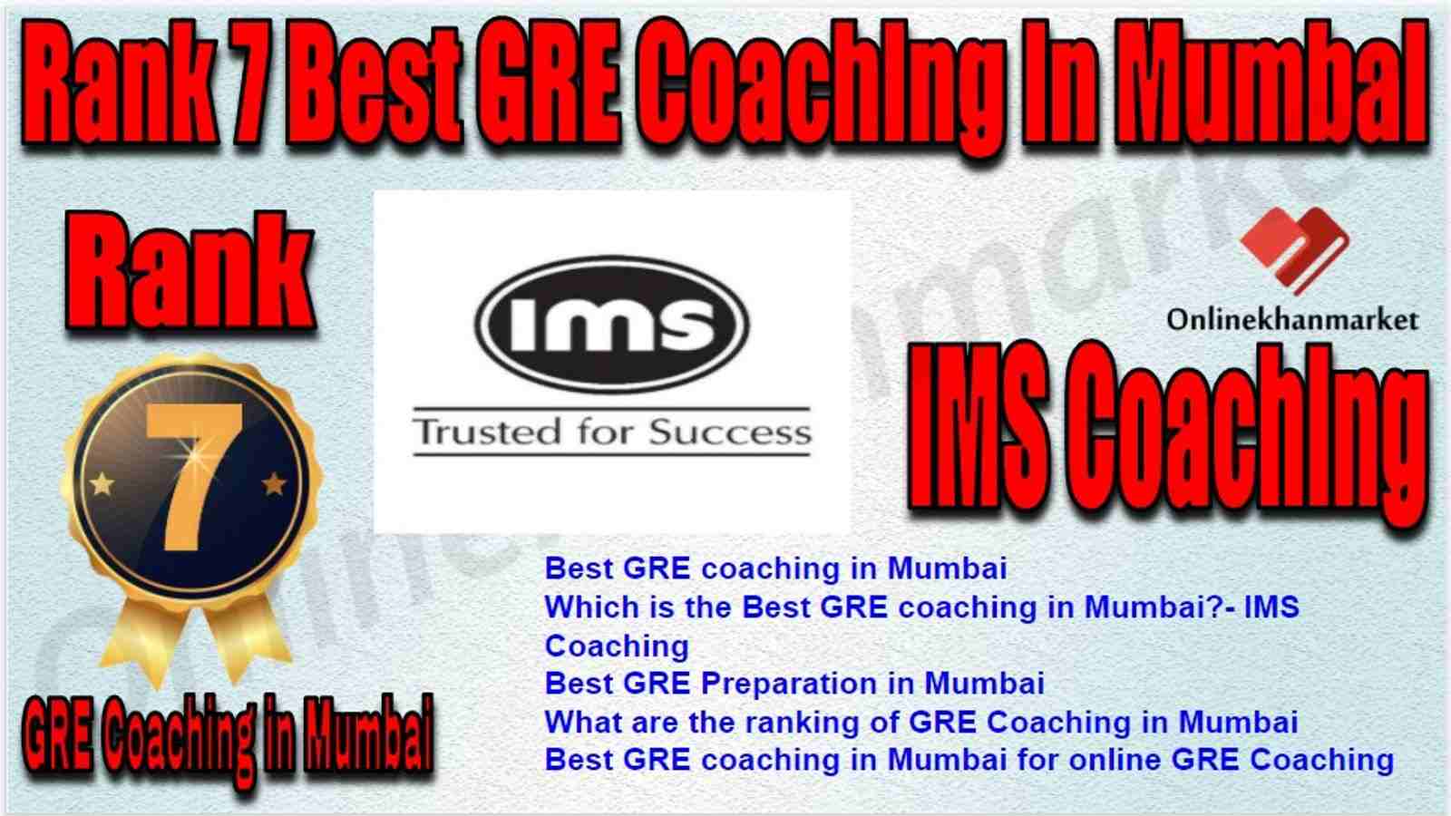 Rank 7 Best GRE Coaching in Mumbai