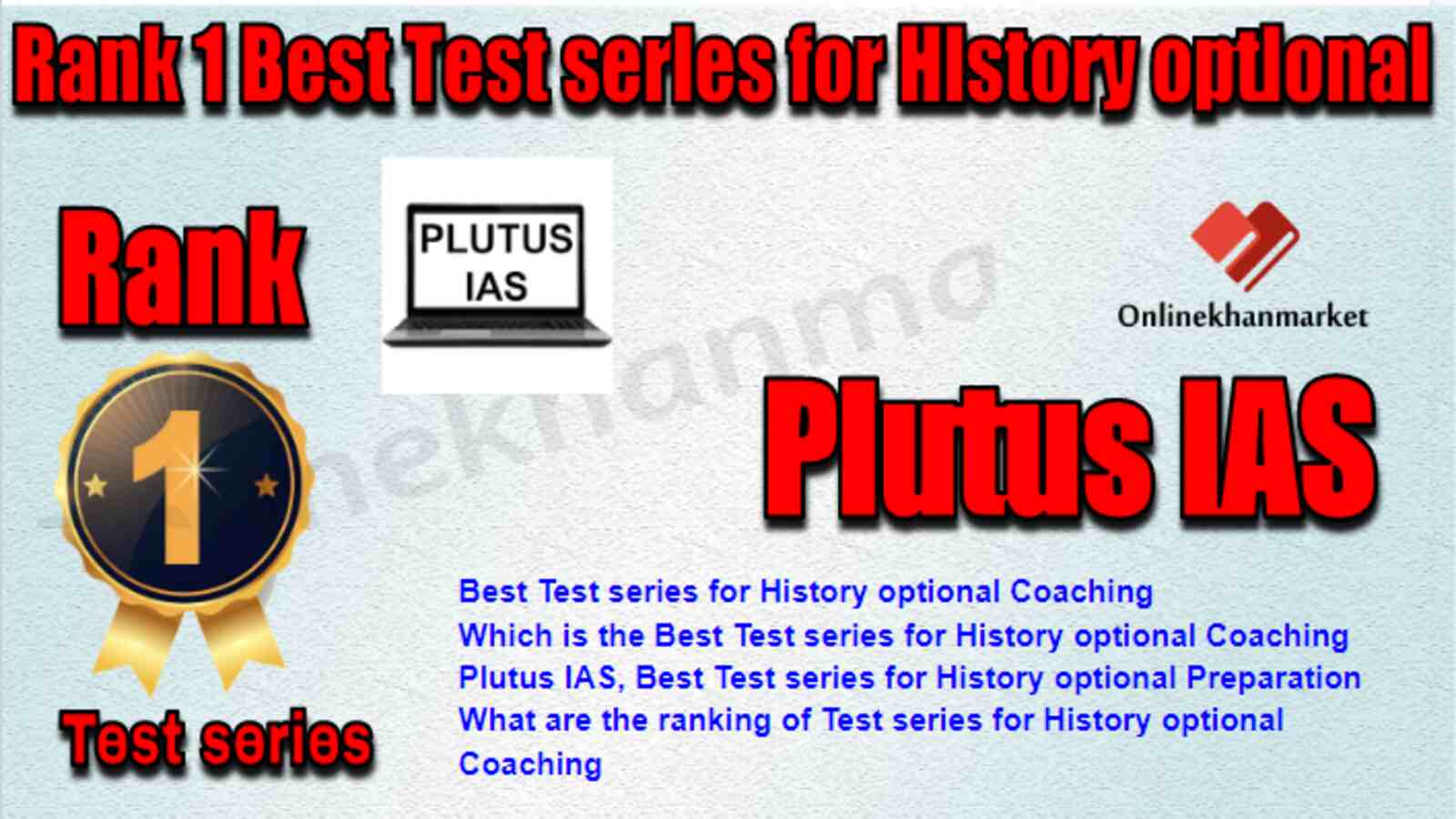 Rank 1 Best Test series for History optional