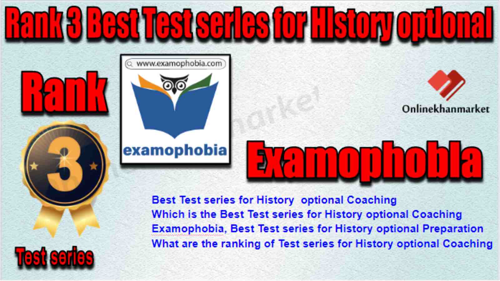 Rank 3 Best Test series for History optional