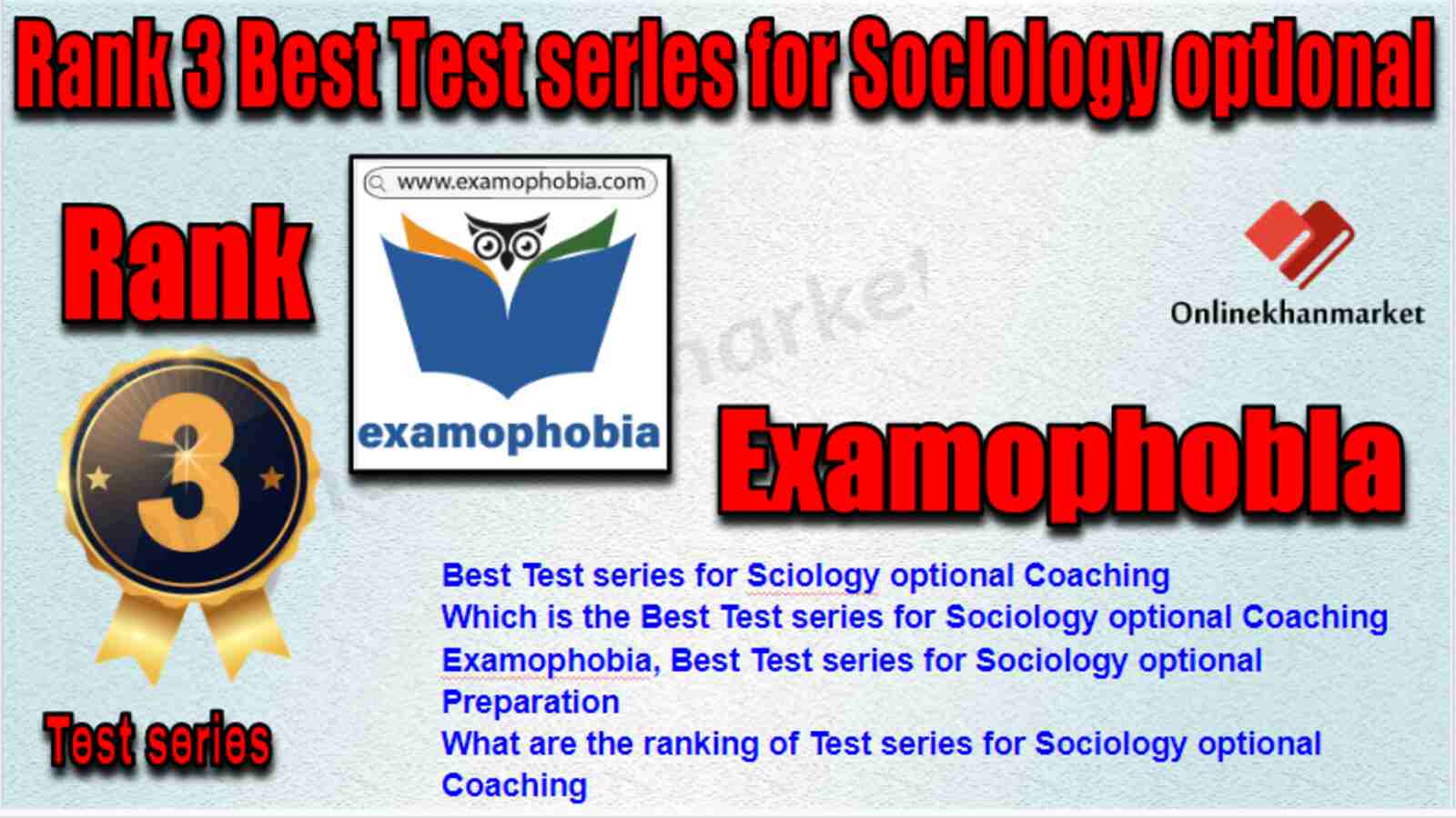 Rank 3 Best Test series for Sociology optional