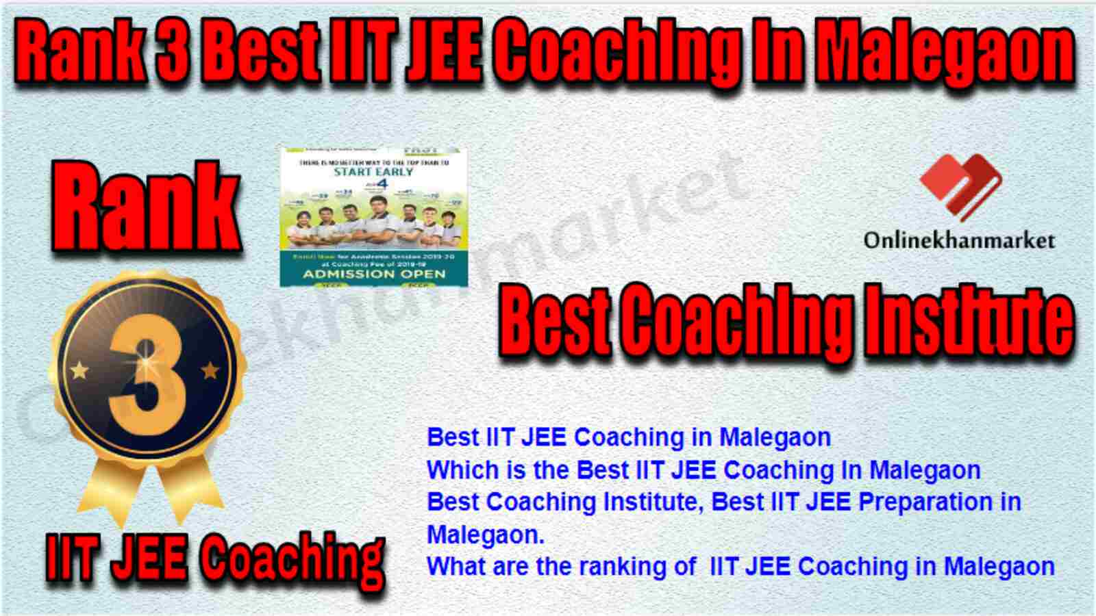Rank 3 Best IIT JEE Coaching in Malegaon