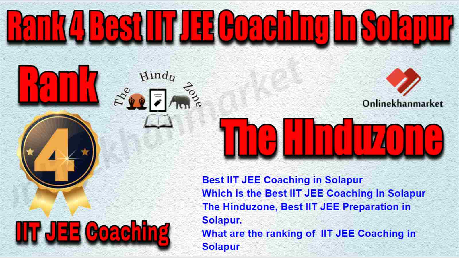 Rank 4 Best IIT JEE Coaching in Solapur
