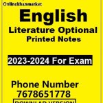 English-Literature-Optional-Printed-Notes