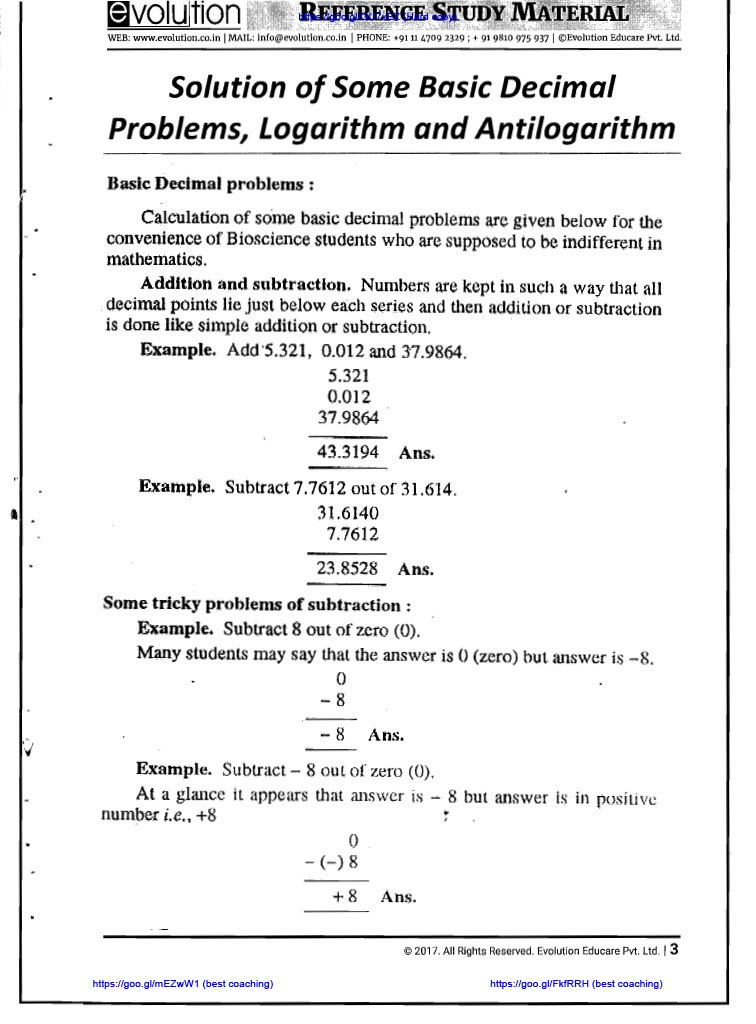 Evolution Botany Printed Notes