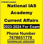 National IAS Academy Current Affairs