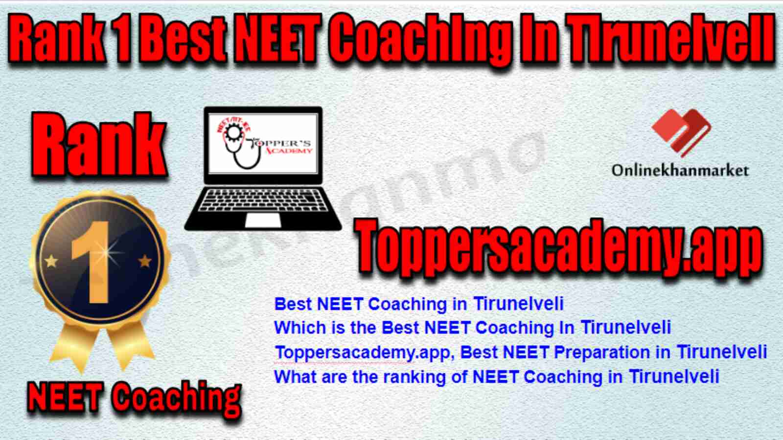 Rank 1 Best NEET Coaching in Tirunelveli