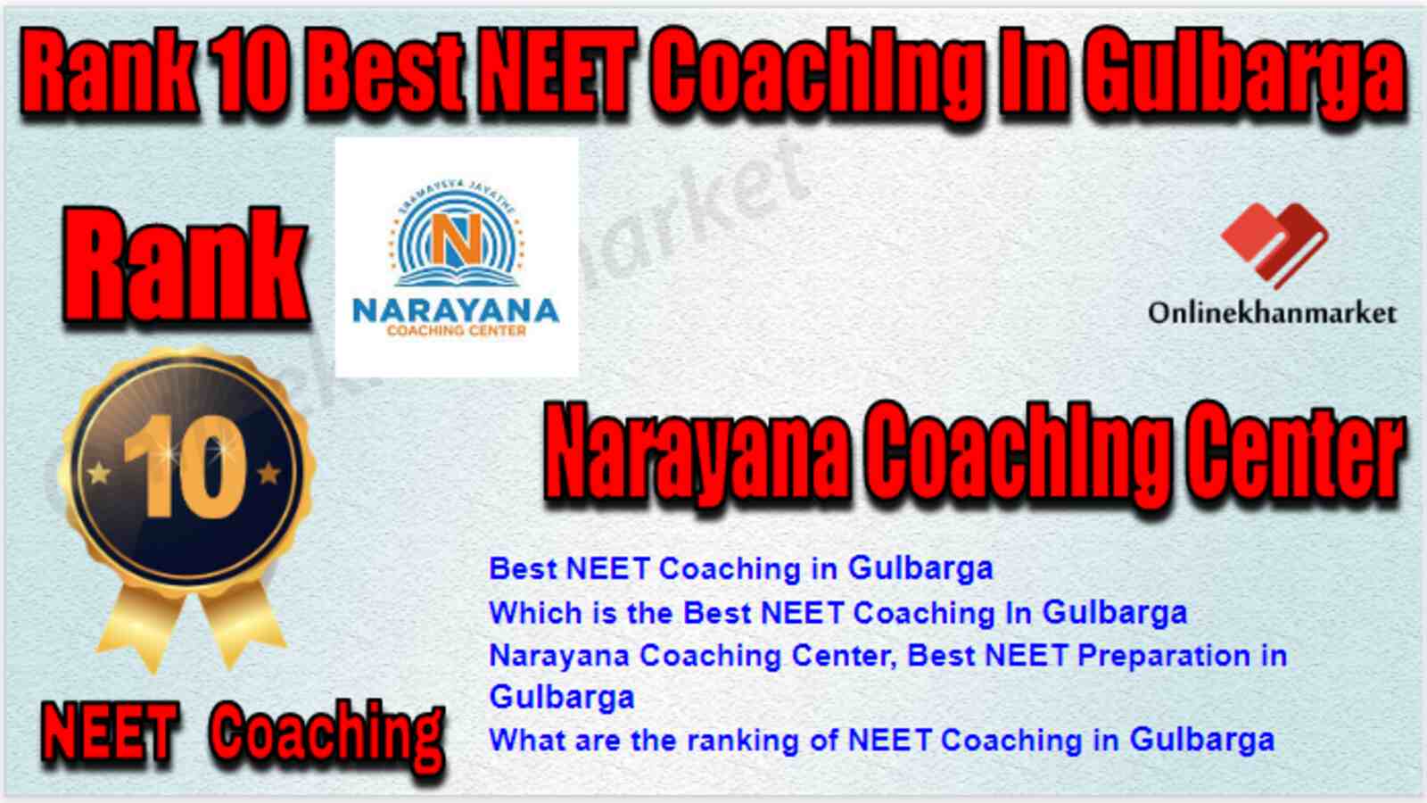 Rank 10 Best NEET Coaching in Gulbarga