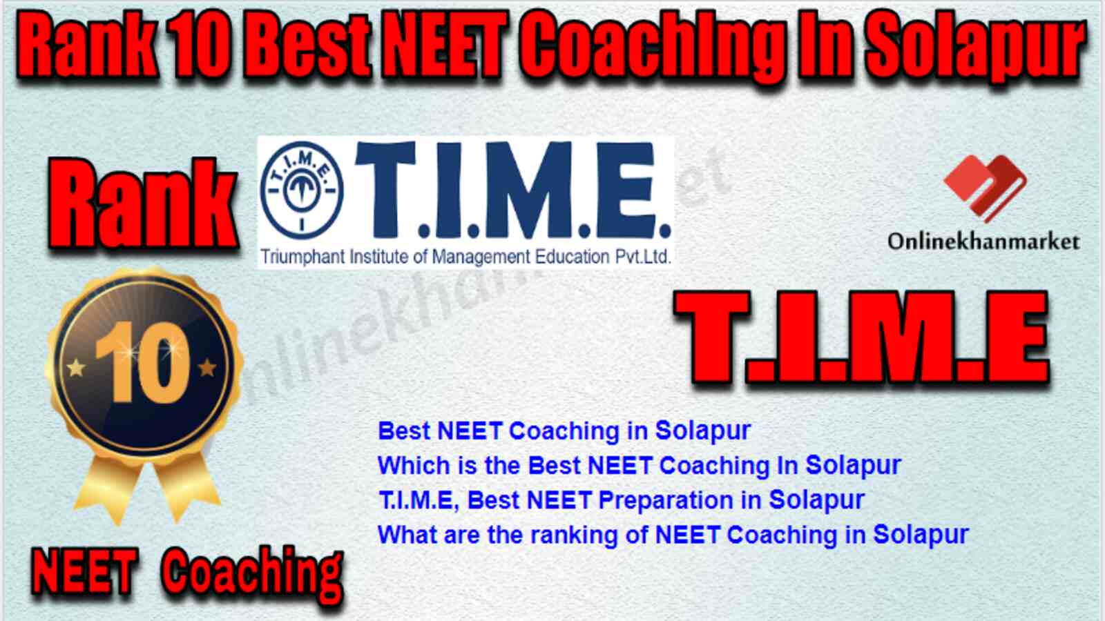 Rank 10 Best NEET Coaching in Solapur