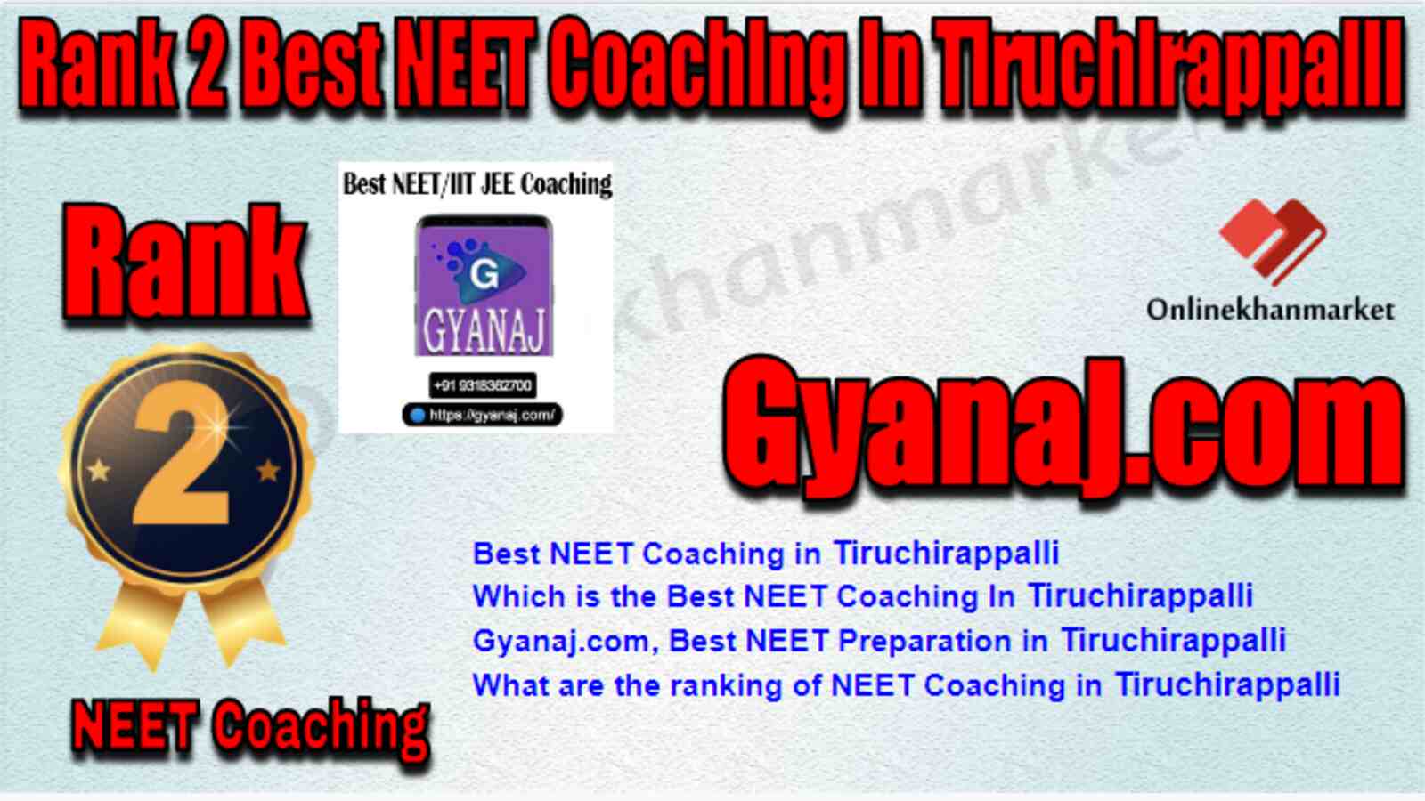 Rank 2 Best NEET Coaching in Tiruchirappalli
