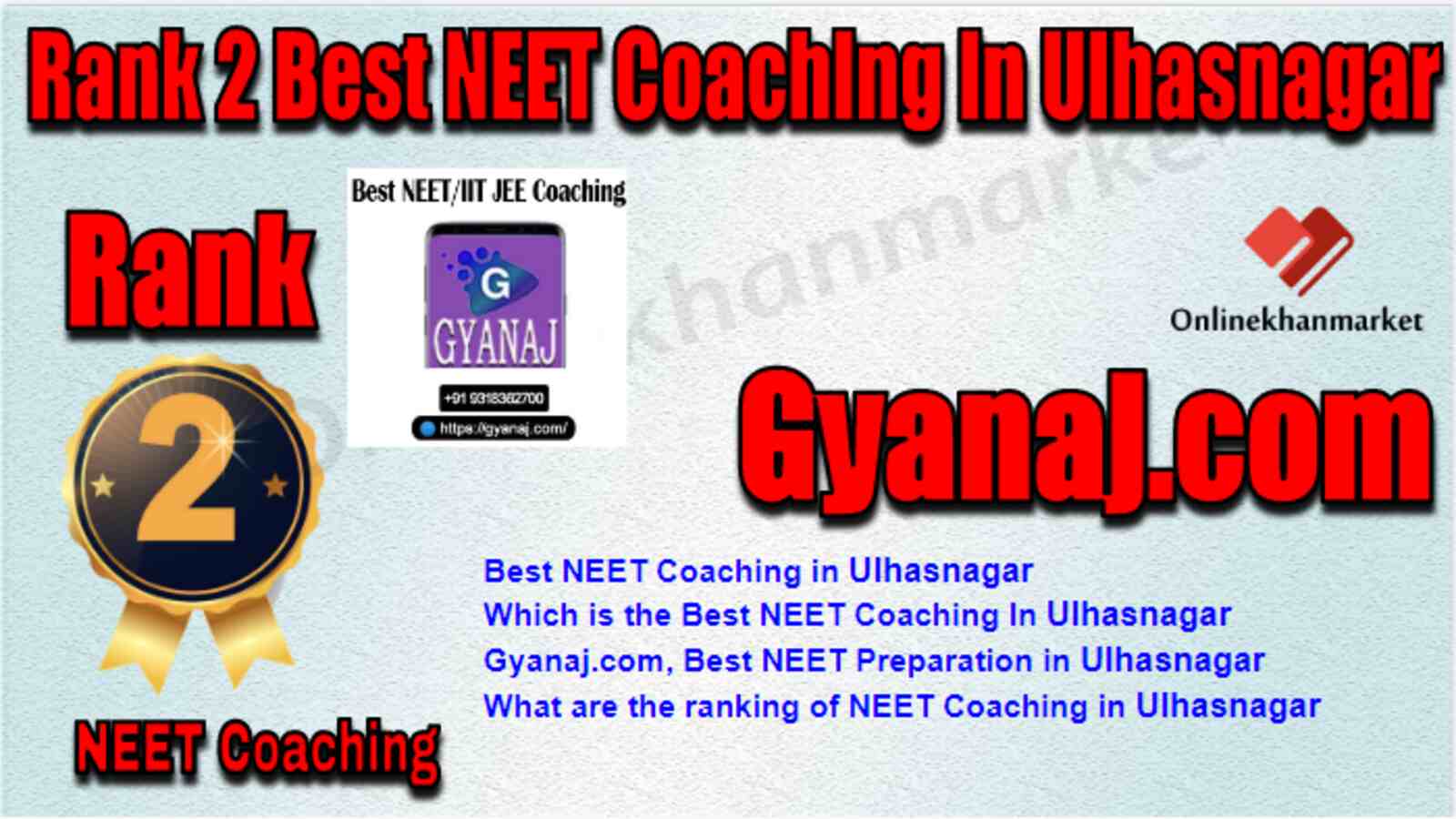 Rank 2 Best NEET Coaching in Ulhasnagar