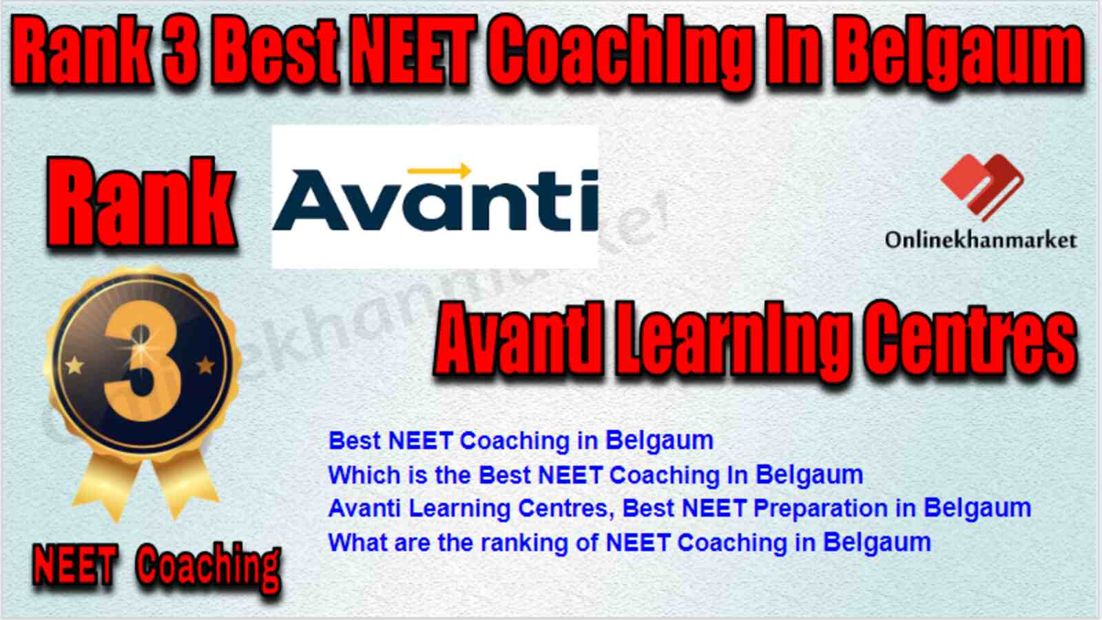Rank 3 Best NEET Coaching in Belgaum