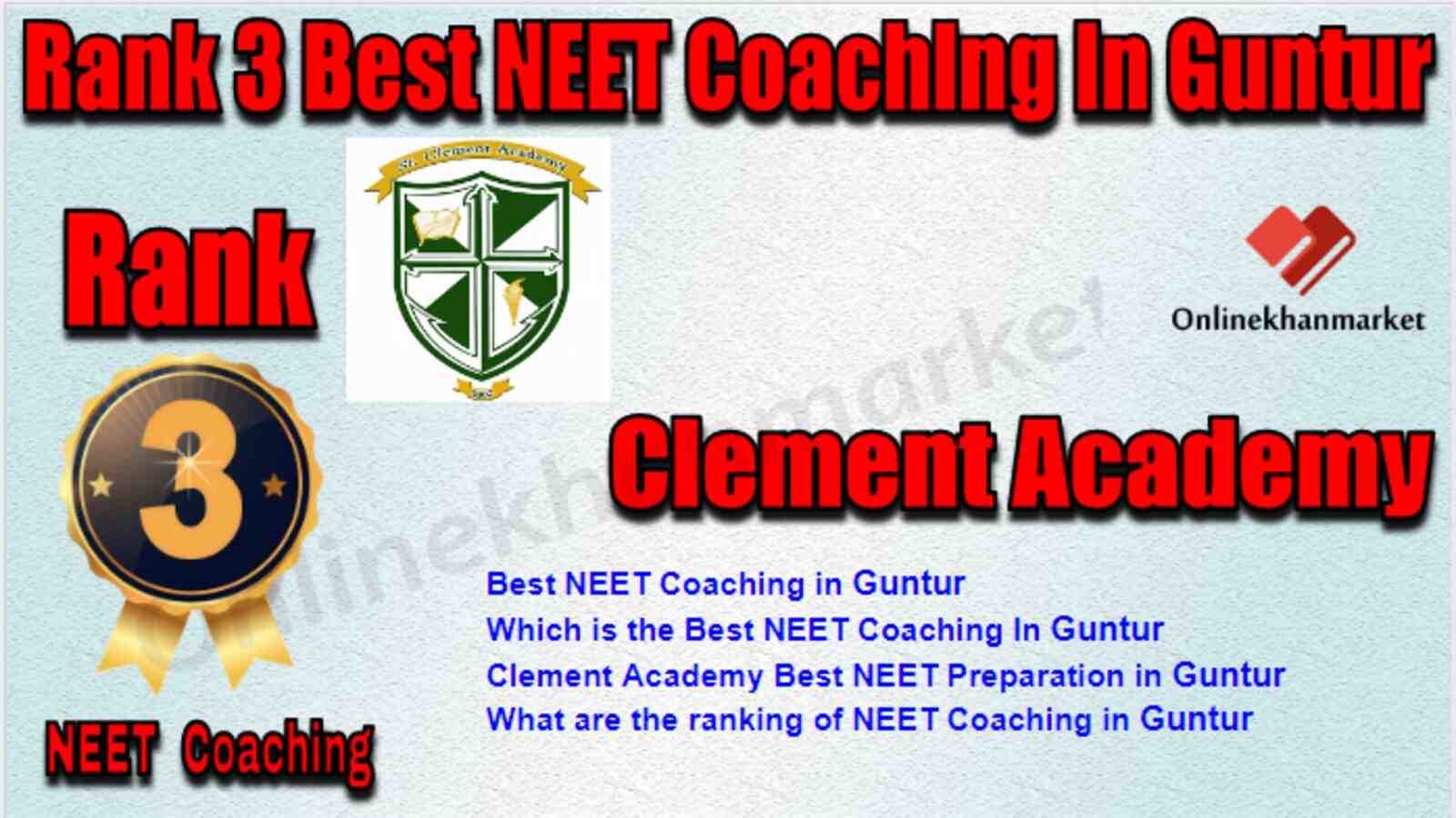 Rank 3 Best NEET Coaching in Guntur