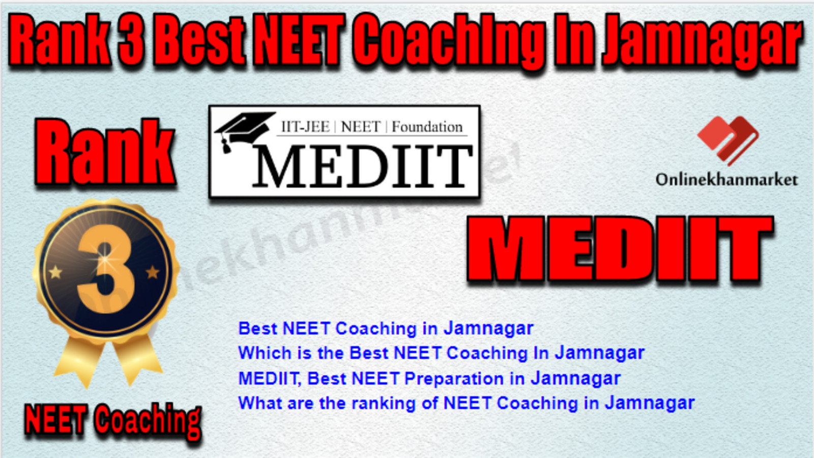 Rank 3 Best NEET Coaching in Jamnagar