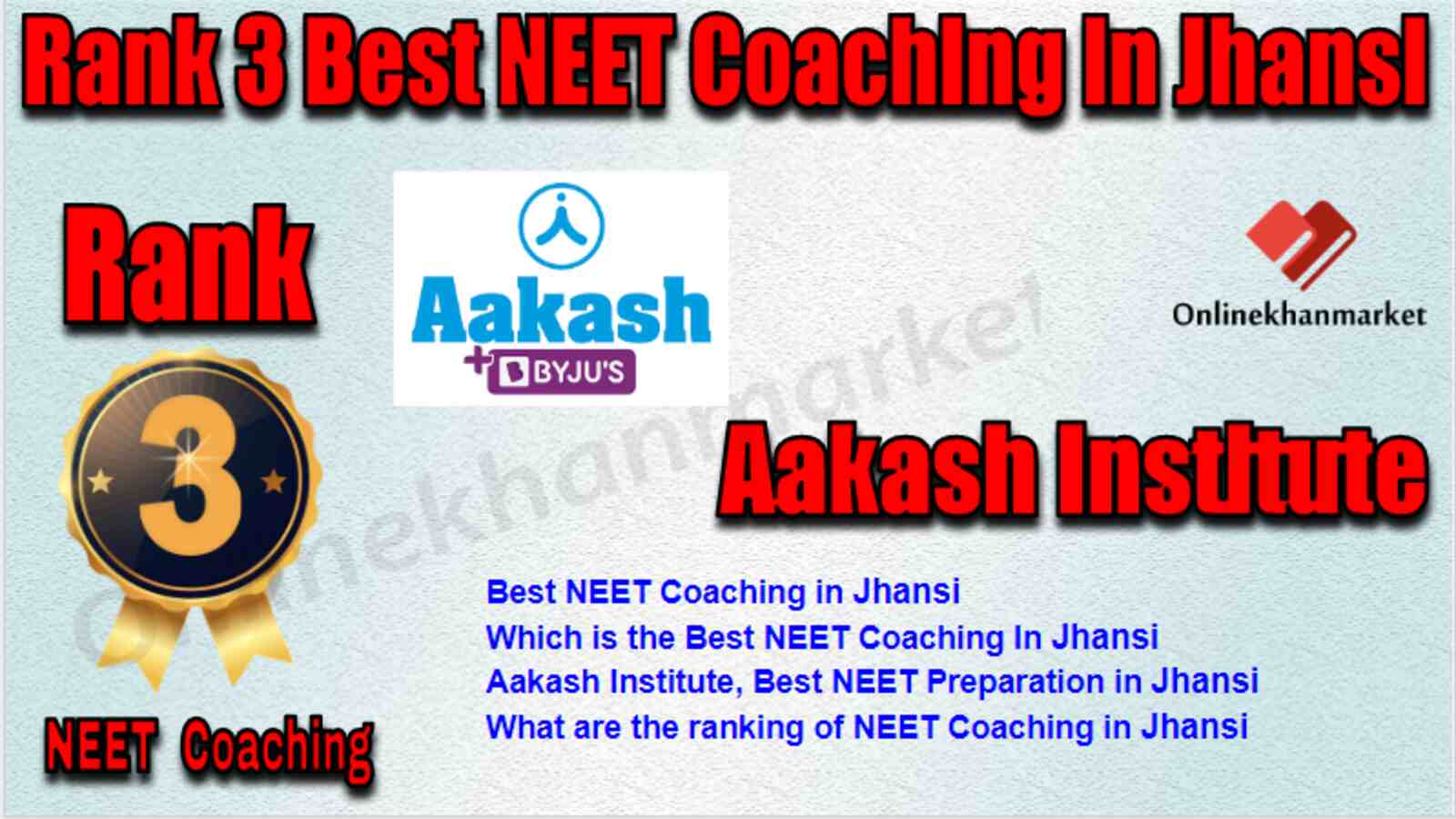 Rank 3 Best NEET Coaching in Jhansi