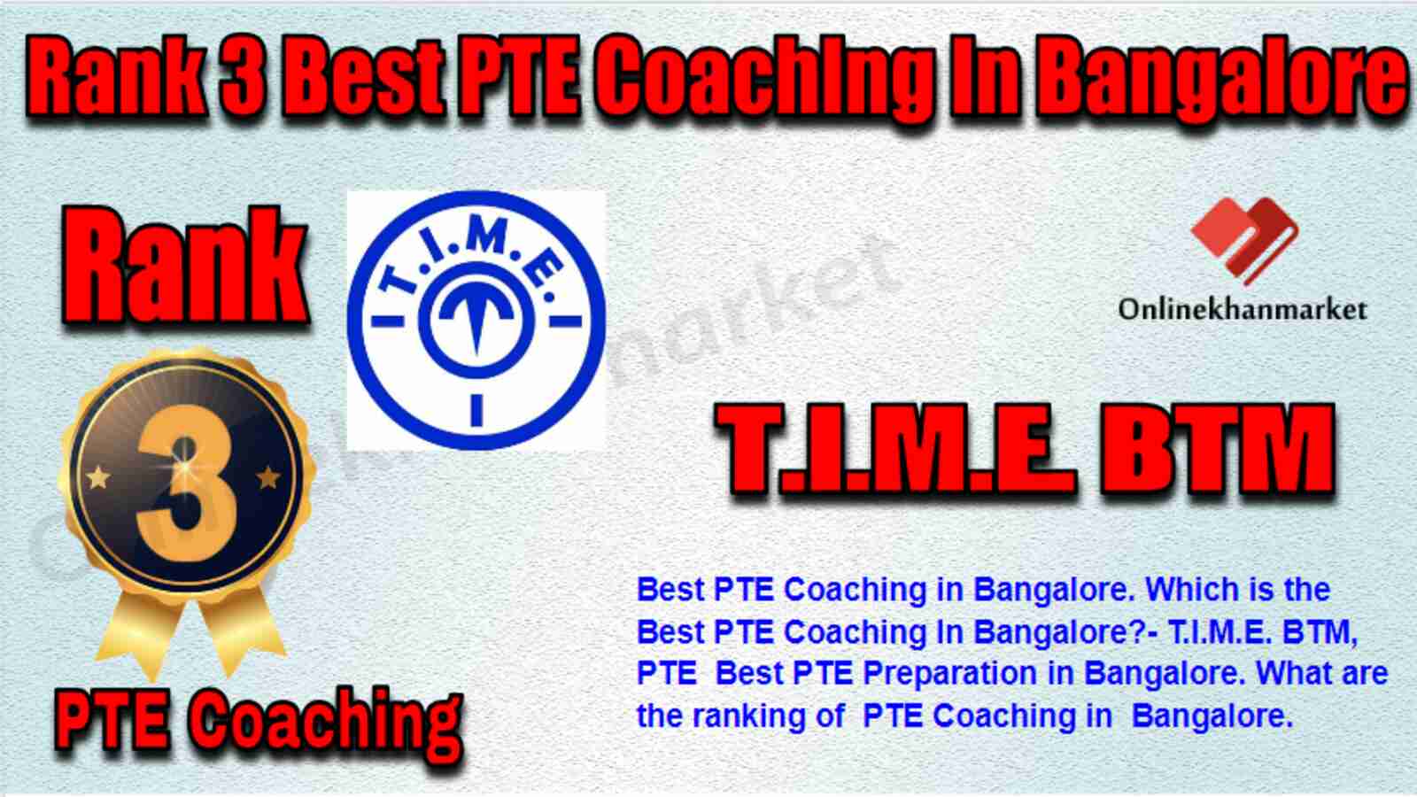 Rank 3 Best PTE Coaching in Bangalore
