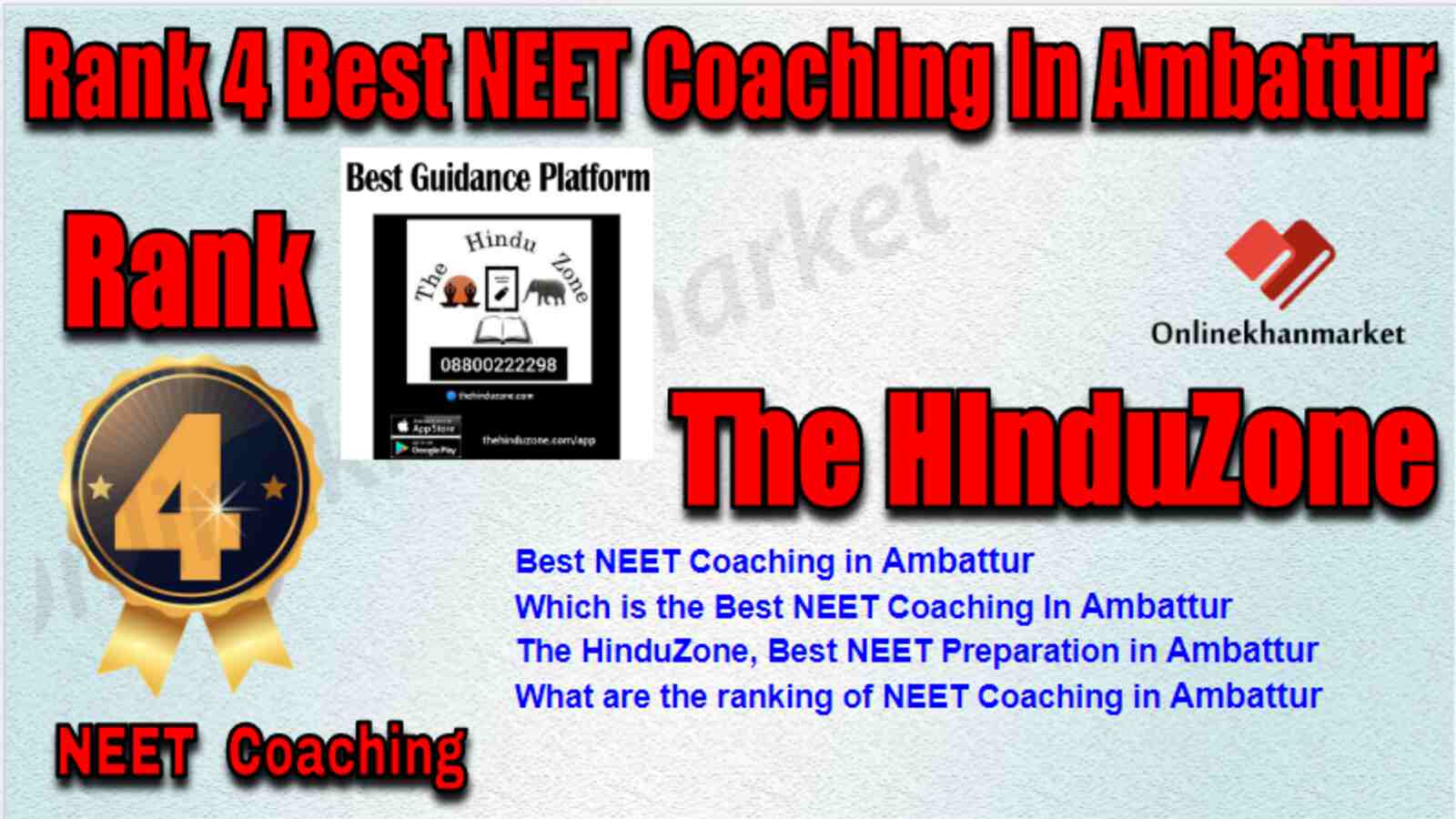 Rank 4 Best NEET Coaching in Ambattur