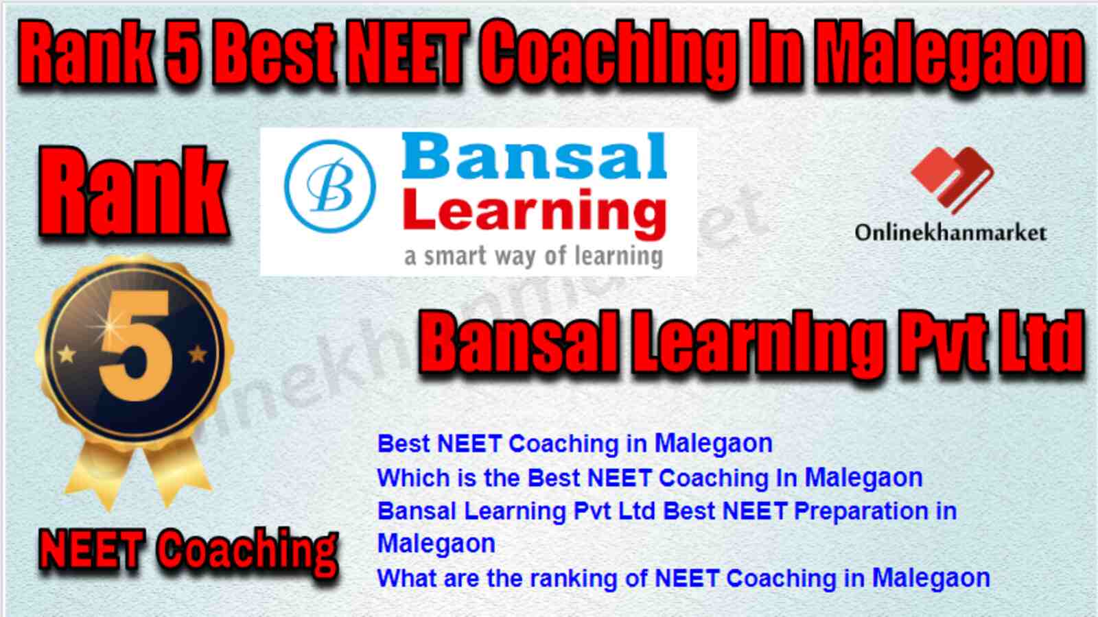 Rank 5 Best NEET Coaching in Malegaon