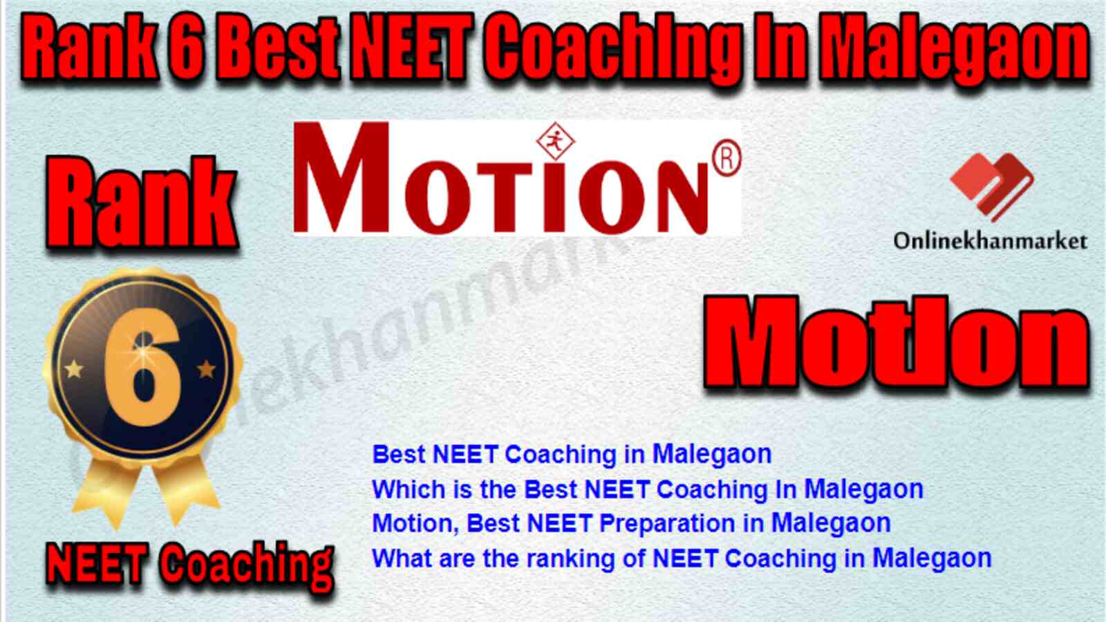 Rank 6 Best NEET Coaching in Malegaon