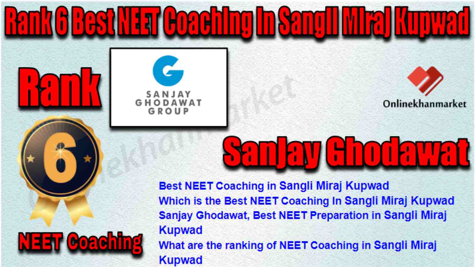 Rank 6 Best NEET Coaching in Sangli Miraj Kupwad