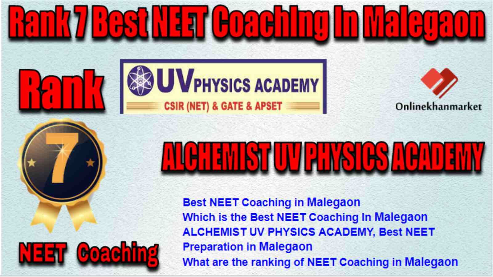 Rank 7 Best NEET Coaching in Malegaon